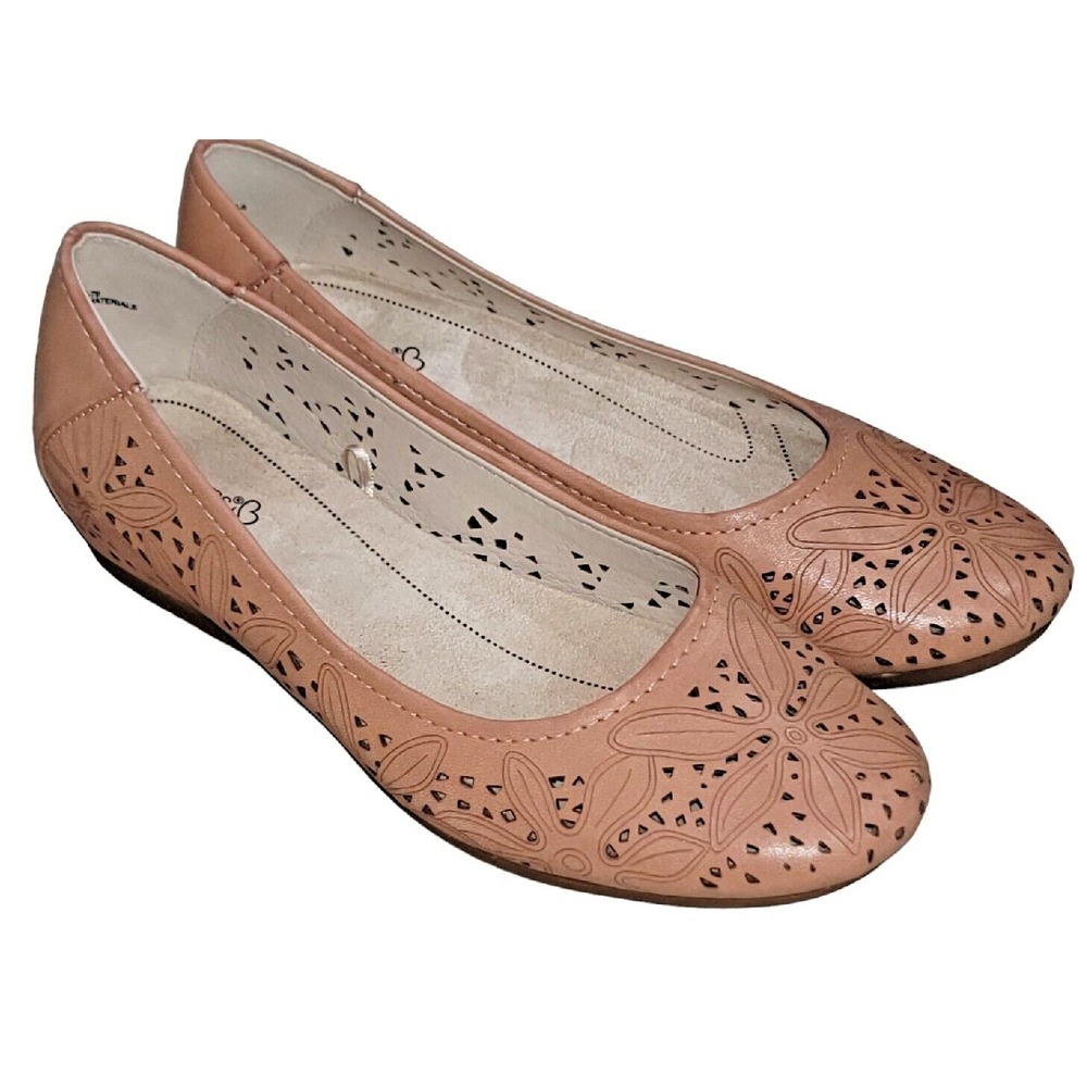 Baretraps Mariah Women's Tan Casual Memory Foam Comfort Flats Shoes Size 9 M